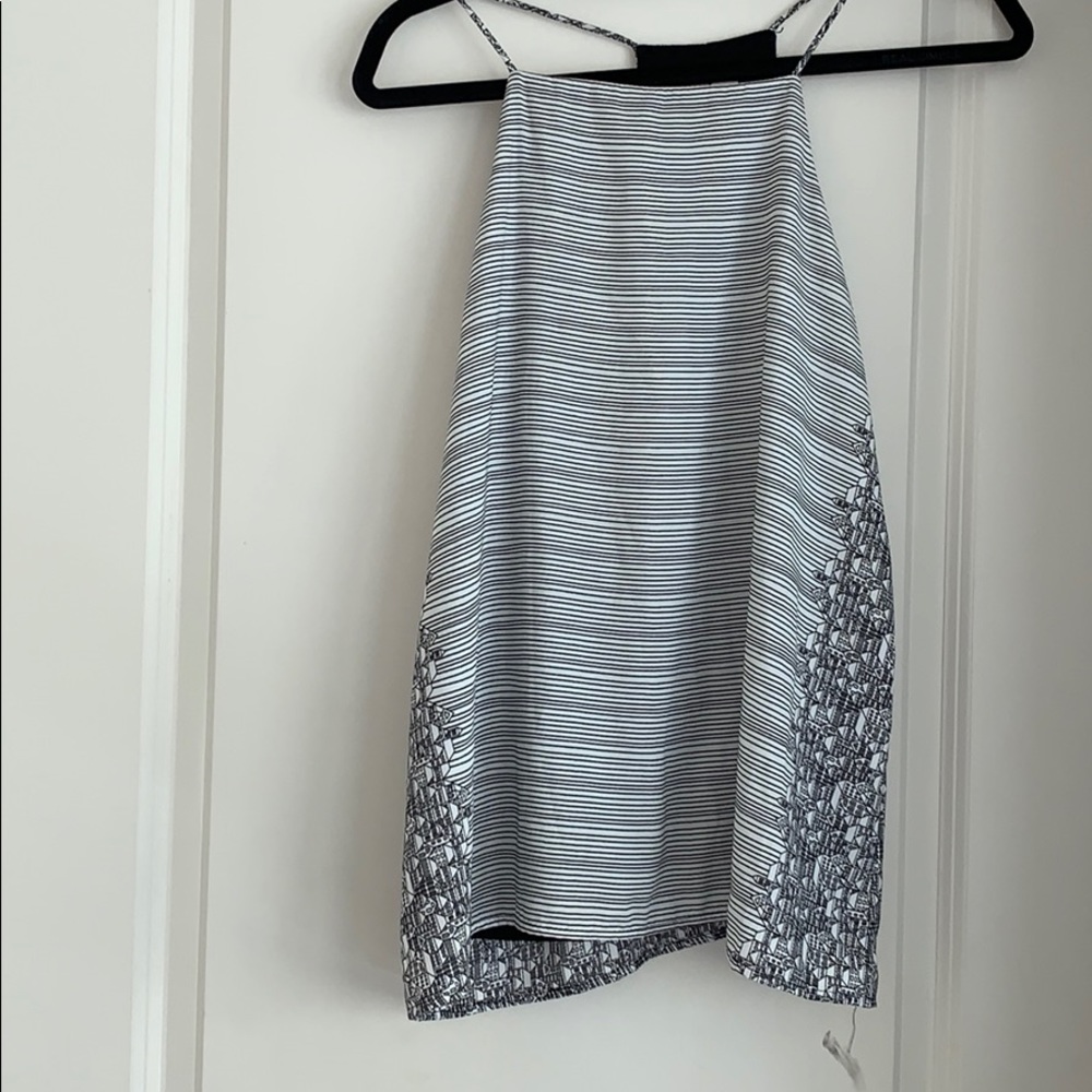 Black and white tank